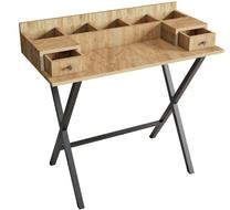 Kosmetinis staliukas Kalune Design Dubai 811MDD5112, ąžuolo sp./juoda sp., 89 cm x 100 cm x 50 cm