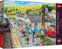 Пазл Trefl Tea Time The Village Station 10810, 48 см x 68.3 см, 1000 шт., многоцветный