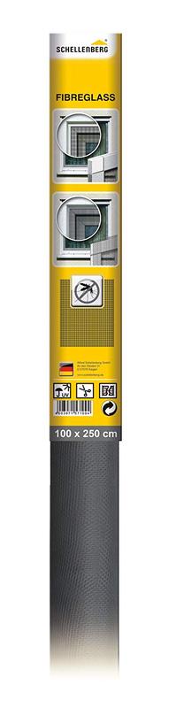 Tinklelis nuo vabzdžių Schellenberg Fibreglass 57109, antracito sp., 100 cm x 250 cm