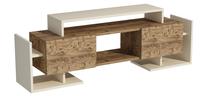 ТВ стол Kalune Design Eylül, коричневый цв./бежевый цв., 29.5 см x 143.6 см x 48.6 см