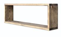 Sieninė lentyna Kalune Design Aa050, riešuto sp., 25 cm x 70 cm x 13 cm