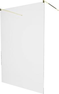 Dušas siena Mexen Kioto Walk-In, 100 cm x 200 cm, zelta krās./rūdītais