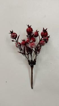 Dirbtinė šakelė Christmas Touch, raudona sp., 15 cm