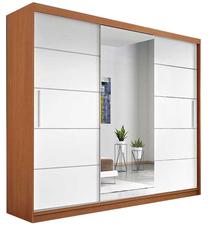 Spinta Idzczak Meble Alba, alksnio sp., 250 cm x 61 cm x 218 cm, su veidrodžiu