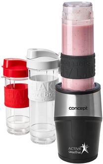 Kokteilių plaktuvas Concept Active Smoothie SM3385, juoda sp./nerūdijančiojo plieno sp.
