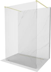 Dušo sienelė Mexen Kioto Walk-in, 115 cm x 200 cm, brushed gold sp./grūdintas
