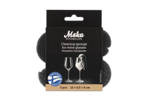 Tīrīšanas sūklis Maku Wine 659941, melna krās., 2 gab.