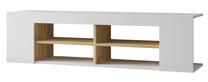 ТВ стол Kalune Design LV13, дубовый цв./белый цв., 149.6 см x 37.3 см x 40 см