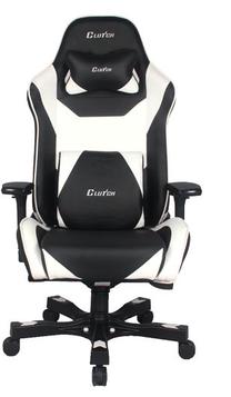 Spēļu krēsls Clutchchairz Throttle Bravo Premium, 50 x 42 x 47 - 57 cm, balta krās./melna krās.