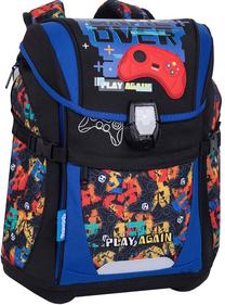Kooli seljakott Colorino Ferbie Game Over, must v./sinine v./punane v., 41 cm x 15 cm x 31.5 cm