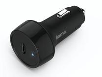 Automobilinis įkroviklis Hama USB Type-C, USB-C, juoda sp.