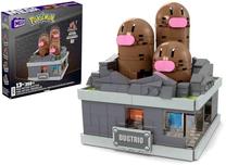 Конструктор Mattel Mega Pokemon Mini Motion Dugtrio HTH73, 350 шт., многоцветный