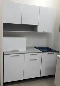 Virtuvės baldų komplektas MN Simpl, balta sp., 2.1 m
