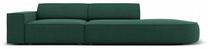 Sofa Micadoni Home Jodie Rounded Open 3 Seats, žalia sp., dešininė, 262 x 102 cm x 70 cm