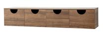 TV galds Kalune Design Four Seasons, valriekstu krās., 35 cm x 180 cm x 35 cm