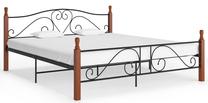 Lova dvigulė VLX Bed Frame, ruda sp./juoda sp., be čiužinio, su grotelėmis