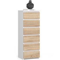 Komoda Akord Furniture Factory CL6, ąžuolo sp., 109 cm x 40 cm x 35 cm