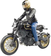 Žaislinis motociklas Bruder Café Racer Including Rider 63050, juoda sp.