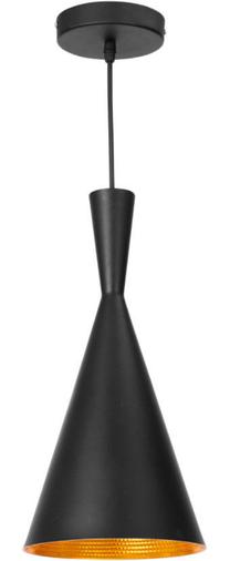 Valgusti rippuv Light Prestige Garda LP-42011/1P 5907796363645, E27, 1 x 40 W, must v. / kuldne v.