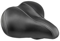 Dviračio balnelis Azimut Soft Dual SADL294, dirbtinė oda/metalas, juoda sp.
