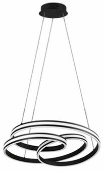 Valgusti lagi Trio Nuria, LED, 2300 - 4000 °K, 1 x 60 W, valge v./must v. / must v.