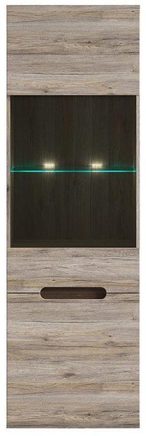 Vitrina Azteca Trio REG1W1D, ąžuolo, 60 cm x 41 cm x 193 cm