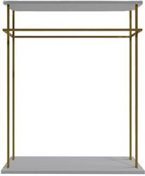 Drēbju pakaramais Kalune Design Wuppertal L669, 170 cm, zelta krās./balta krās.