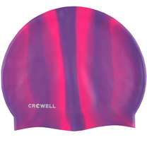 Plaukimo kepuraitė Crowell Multi Flame, rožinė sp./violetinė sp.