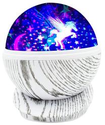 Nakts lampa Unicorns, daudzkrāsaina