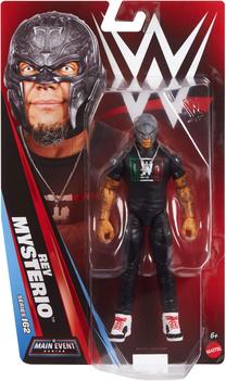 Žaislinė figūrėlė Mattel WWE Main Event Series Rey Mysterio JHH94, 15 cm, juoda sp.