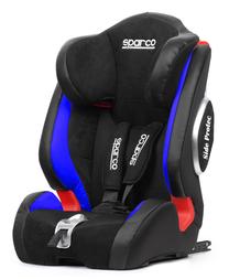 Automobilinė kėdutė Sparco F1000KI Isofix, mėlyna sp./juoda sp., 9 - 36 kg
