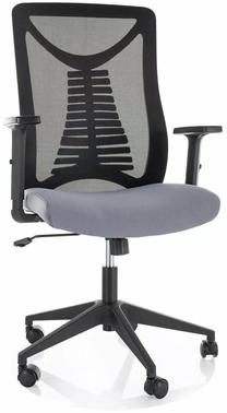 Darba krēsls Q-330R, 48 x 62 x 103 - 113 cm, melna krās./pelēka krās.