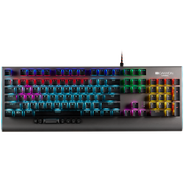 Vadu spēļu tastatūra Canyon CND-SKB8 Outemu Red, EN, sudraba krās.