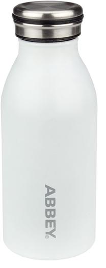 Sporta pudeles un šeikeri Abbey, balta krās., nerūsējošais tērauds, 0.35 l