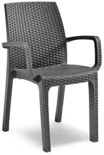Lauko kėdė Bica Verona, juoda sp., 59 cm x 57 cm x 86 cm
