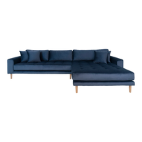 Kampinė sofa House Nordic Lido Lounge, tamsiai mėlyna sp., 170 x 290 cm x 76 cm