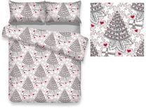 Kalėdinis patalynės užvalkalų komplektas AmeliaHome Snuggy, įvairių spalvų, 70 x 80 cm, 160 x 200 cm