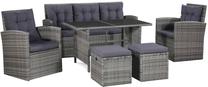 Āra mēbeļu komplekts VLX 6 Piece Garden Lounge Set With Cushions