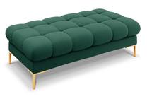 Pufas Micadoni Home Mamaia, aukso sp./žalia sp., 133 cm x 62 cm x 41 cm