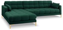 Kampinė sofa Micadoni Home Mamaia MIC_LC_78_E1_MAMAIA4, žalia sp., kairinė, 293 x 185 cm x 75 cm