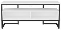 ТВ стол Kalune Design Merrion, белый цв./черный цв., 35 см x 110 см x 49.9 см