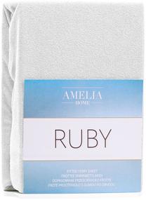 Paklodė AmeliaHome Ruby, balta sp., 90 x 200 cm, su guma