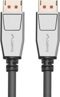 Vads Lanberg CA-DPDP-20CU-0010-BK Displayport, Displayport, 1 m, melna krās.
