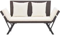Lauko suoliukas VLX Garden Bench 46231, smėlio sp.