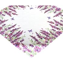 Staltiesė kvadratinė OHA11-1, balta sp./violetinė sp., 85 x 85 cm