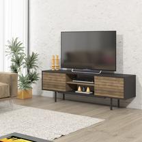 TV galds Kalune Design Colosseo, brūna krās./melna krās., 160 cm x 35 cm x 52 cm