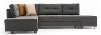 Kampinė sofa - lova Hanah Home Manama 825BLC2541, antracito sp., kairinė, 206 x 280 cm x 85 cm