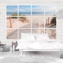 Fototapete Artgeist Window & beach 4XLNEW011315, 280 cm x 400 cm