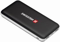 Lādētājs-akumulators (Power bank) Swissten Black Core, 10000 mAh, melna krās.