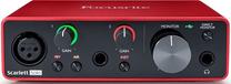 Garso sąsaja Focusrite Scarlett Solo 3rd Gen, raudona sp.